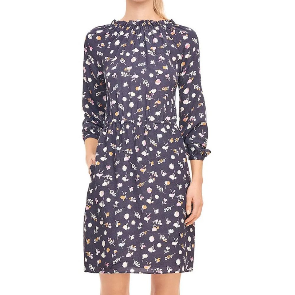 Rebecca Taylor Holly Flower Print Silk Dress Size 8
